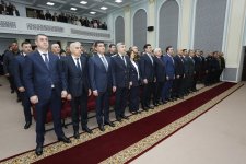 В Хачмазском районе состоялась конференция, посвященная 103-й годовщине со дня рождения общенационального лидера Гейдара Алиева (ФОТО)