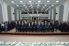 В Хачмазском районе состоялась конференция, посвященная 103-й годовщине со дня рождения общенационального лидера Гейдара Алиева (ФОТО)