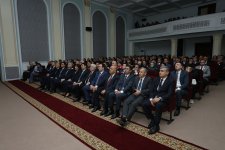 В Хачмазском районе состоялась конференция, посвященная 103-й годовщине со дня рождения общенационального лидера Гейдара Алиева (ФОТО)