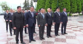 В Хачмазском районе состоялась конференция, посвященная 103-й годовщине со дня рождения общенационального лидера Гейдара Алиева (ФОТО)