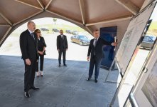 Президент Ильхам Алиев и Первая леди Мехрибан Алиева ознакомились с ходом строительства здания Центральной больницы Джебраильского района (ФОТО)