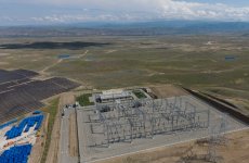 Президент Ильхам Алиев принял участие в открытии подстанции «Шафаг» в селе Солтанлы (ФОТО)