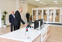 Президент Ильхам Алиев принял участие в открытии подстанции «Шафаг» в селе Солтанлы (ФОТО)