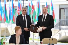 Президент Ильхам Алиев встретился в городе Зангилан с жителями, заложил фундамент отеля Zangilan City Park Hotel (ФОТО)