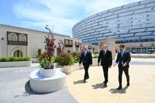 Президент Ильхам Алиев ознакомился с работами, проводимыми на территории Бакинского Олимпийского стадиона в связи с WUF13 (ФОТО/ВИДЕО)