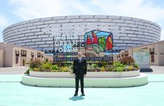Президент Ильхам Алиев ознакомился с работами, проводимыми на территории Бакинского Олимпийского стадиона в связи с WUF13 (ФОТО/ВИДЕО)