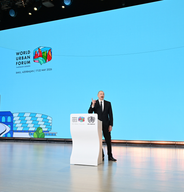 Президент Ильхам Алиев ознакомился с работами, проводимыми на территории Бакинского Олимпийского стадиона в связи с WUF13 (ФОТО)