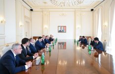 Президент Ильхам Алиев принял делегацию во главе с председателем Национального совета Словакии (ФОТО)