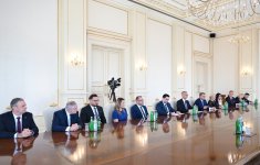 Президент Ильхам Алиев принял делегацию во главе с председателем Национального совета Словакии (ФОТО)