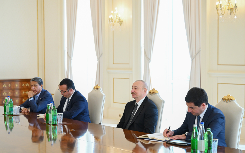 Президент Ильхам Алиев принял делегацию во главе с председателем Национального совета Словакии (ФОТО)