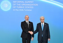 Президент Ильхам Алиев принимает участие в неформальном Саммите ОТГ в Туркестане (ФОТО)