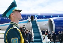 Президент Ильхам Алиев прибыл с рабочим визитом в Казахстан (ФОТО/ВИДЕО)