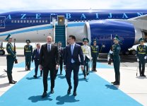 Президент Ильхам Алиев прибыл с рабочим визитом в Казахстан (ФОТО/ВИДЕО)