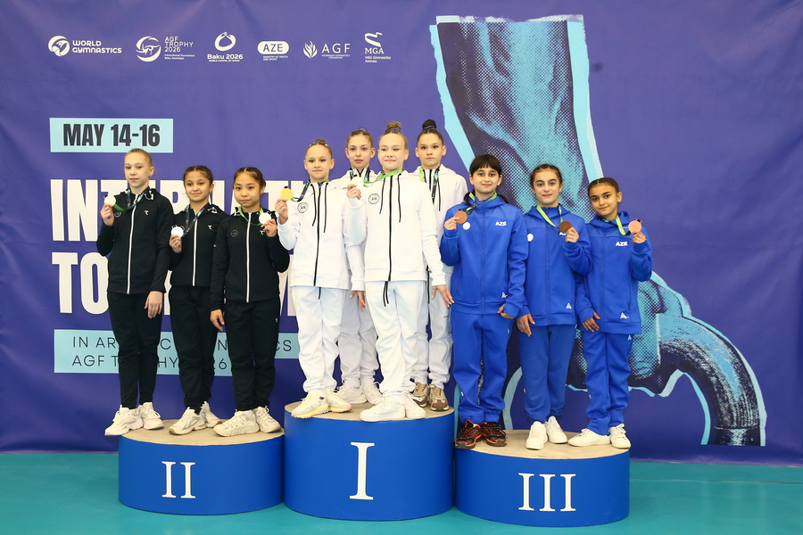 В Баку проходит международный турнир по спортивной гимнастике AGF Trophy (ФОТО)