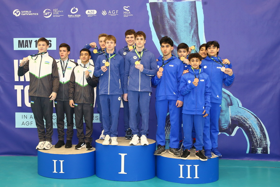 В Баку проходит международный турнир по спортивной гимнастике AGF Trophy (ФОТО)