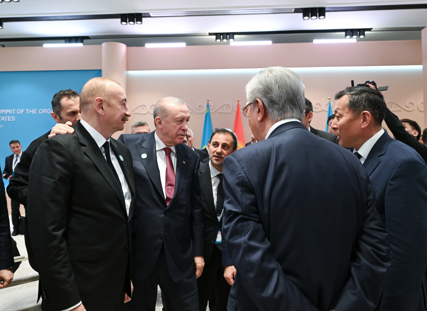 Президент Ильхам Алиев принимает участие в неформальном Саммите ОТГ в Туркестане (ФОТО/ВИДЕО)