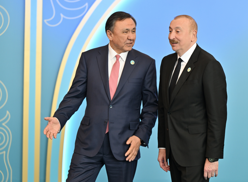Президент Ильхам Алиев принимает участие в неформальном Саммите ОТГ в Туркестане (ФОТО)