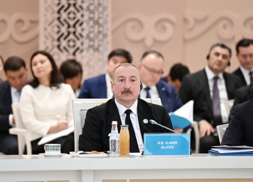 Президент Ильхам Алиев принимает участие в неформальном Саммите ОТГ в Туркестане (ФОТО/ВИДЕО)