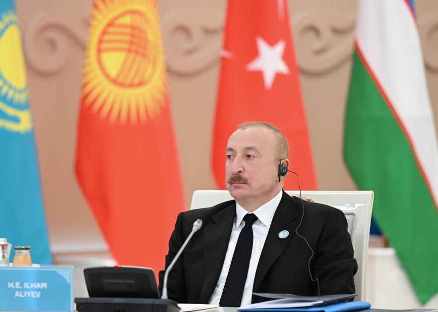 Президент Ильхам Алиев принимает участие в неформальном Саммите ОТГ в Туркестане (ФОТО/ВИДЕО)
