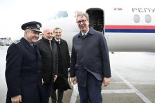 Президент Сербии прибыл с визитом в Азербайджан (ФОТО)