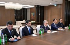 Президент Ильхам Алиев встретился с Президентом Узбекистана Шавкатом Мирзиёевым (ФОТО)