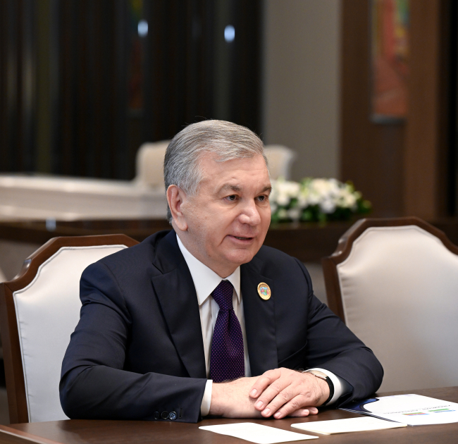 Президент Ильхам Алиев встретился с Президентом Узбекистана Шавкатом Мирзиёевым (ФОТО)