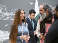 Вице-президент Фонда Гейдара Алиева Лейла Алиева и руководитель Баку Медиа Центра Арзу Алиева ознакомились с выставкой Urban Expo (ФОТО)