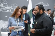 Вице-президент Фонда Гейдара Алиева Лейла Алиева и руководитель Баку Медиа Центра Арзу Алиева ознакомились с выставкой Urban Expo (ФОТО)