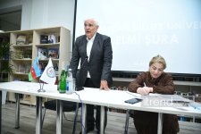 Михаил Гусман удостоен звания почетного профессора Азербайджанского университета языков (ФОТО)
