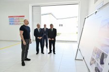 Президент Ильхам Алиев принял участие в открытии ООО «Карабахский текстильный дом» в Ходжалы (ФОТО)