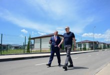 Президент Ильхам Алиев ознакомился в Ходжалы с условиями, созданными в индивидуальных домах, предназначенных для военнослужащих (ФОТО)