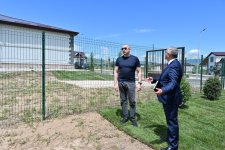 Президент Ильхам Алиев ознакомился в Ходжалы с условиями, созданными в индивидуальных домах, предназначенных для военнослужащих (ФОТО)