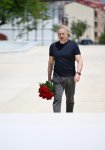 Президент Ильхам Алиев возложил цветы к Триумфальной арке в городе Ханкенди (ФОТО)