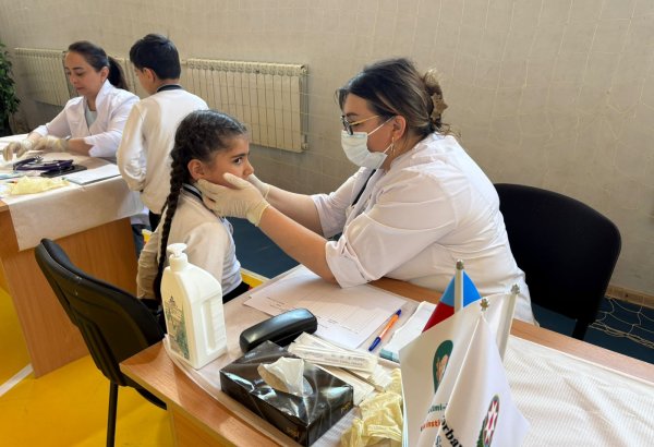 В Ханкенди прошла медицинская акция минздрава по случаю Дня защиты детей (ФОТО)