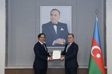 Джейхун Байрамов провел обмен мнениями с новым послом Бразилии (ФОТО)