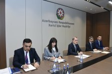 Джейхун Байрамов провел обмен мнениями с новым послом Бразилии (ФОТО)