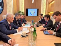 Первый заместитель министра экономики Азербайджана провел ряд встреч в рамках ПМЭФ (ФОТО)