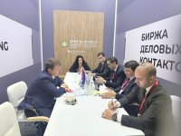 Первый заместитель министра экономики Азербайджана провел ряд встреч в рамках ПМЭФ (ФОТО)