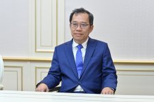 Сахиба Гафарова провела обмен мнениями с зампредседателя Сената Камбоджи (ФОТО)