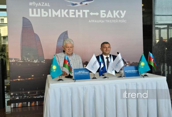 AZAL открыла новое направление: состоялся первый рейс Баку-Шымкент (ФОТО)