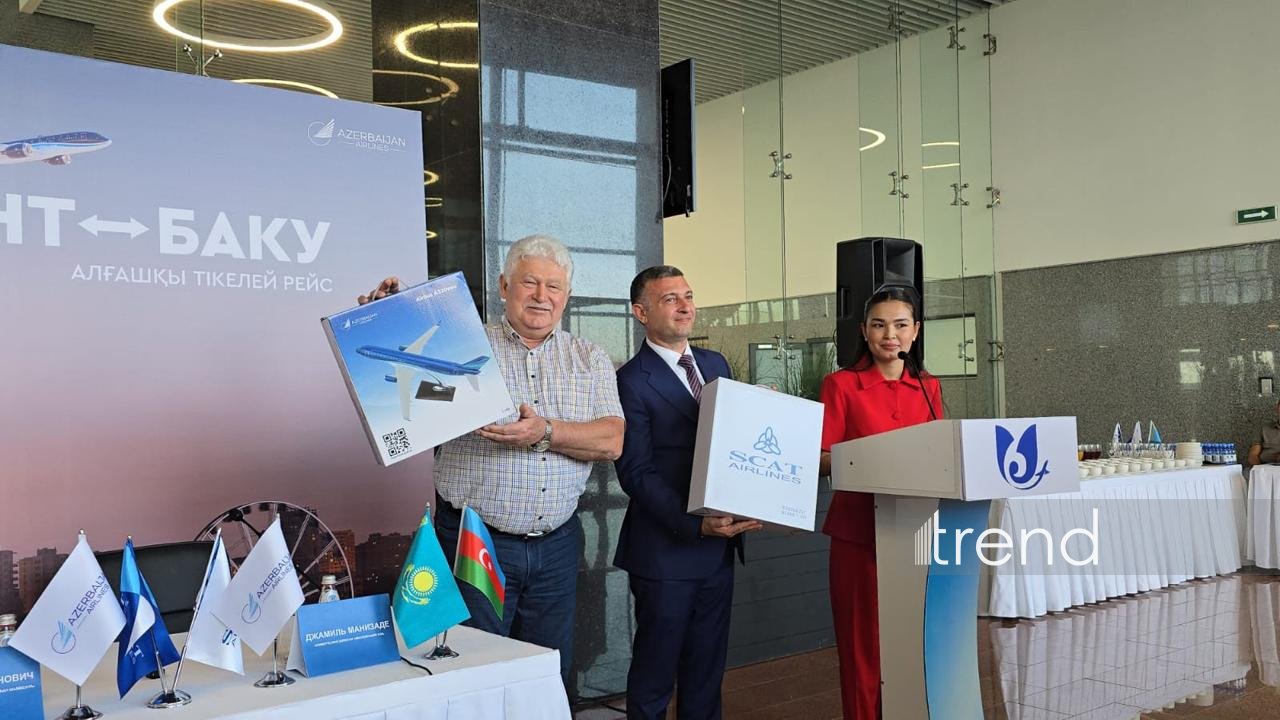 AZAL открыла новое направление: состоялся первый рейс Баку-Шымкент (ФОТО)