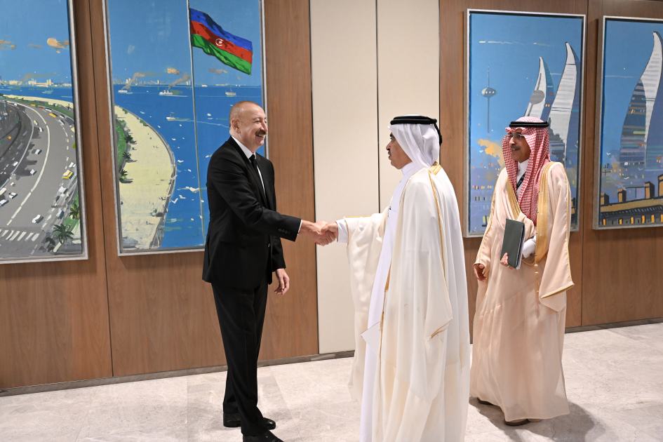 Президент Ильхам Алиев принял делегацию в составе руководителей структур-членов Арабской координационной группы (ФОТО)