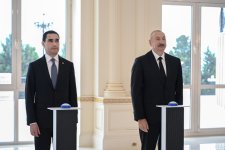 С участием Президента Ильхама Алиева и Президента Сердара Бердымухамедова в онлайн-формате состоялась церемония передачи в дар нефтяного танкера «Достлуг» (ФОТО/ВИДЕО)