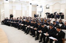 Президент Ильхам Алиев и Президент Туркменистана Сердар Бердымухаммедов выступили с заявлениями для прессы (ФОТО)