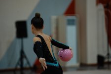 В Баку в рамках Республиканской спортивной олимпиады школьников стартовали соревнования по художественной гимнастике (ФОТО)