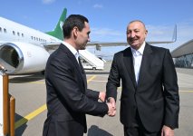 Президент Туркменистана Сердар Бердымухамедов прибыл в Физулинский район (ФОТО)