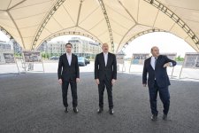 Президент Ильхам Алиев и Президент Сердар Бердымухамедов посмотрели разрушенные места города Физули (ФОТО)