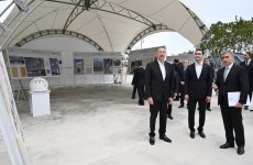 Президент Ильхам Алиев и Президент Сардар Бердымухамедов ознакомились с ходом строительства Шушинской мечети (ФОТО)