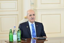 Президент Ильхам Алиев принял делегацию во главе с председателем Великого национального собрания Турции (ФОТО/ВИДЕО)
