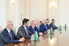 Президент Ильхам Алиев принял делегацию во главе с председателем Великого национального собрания Турции (ФОТО/ВИДЕО)